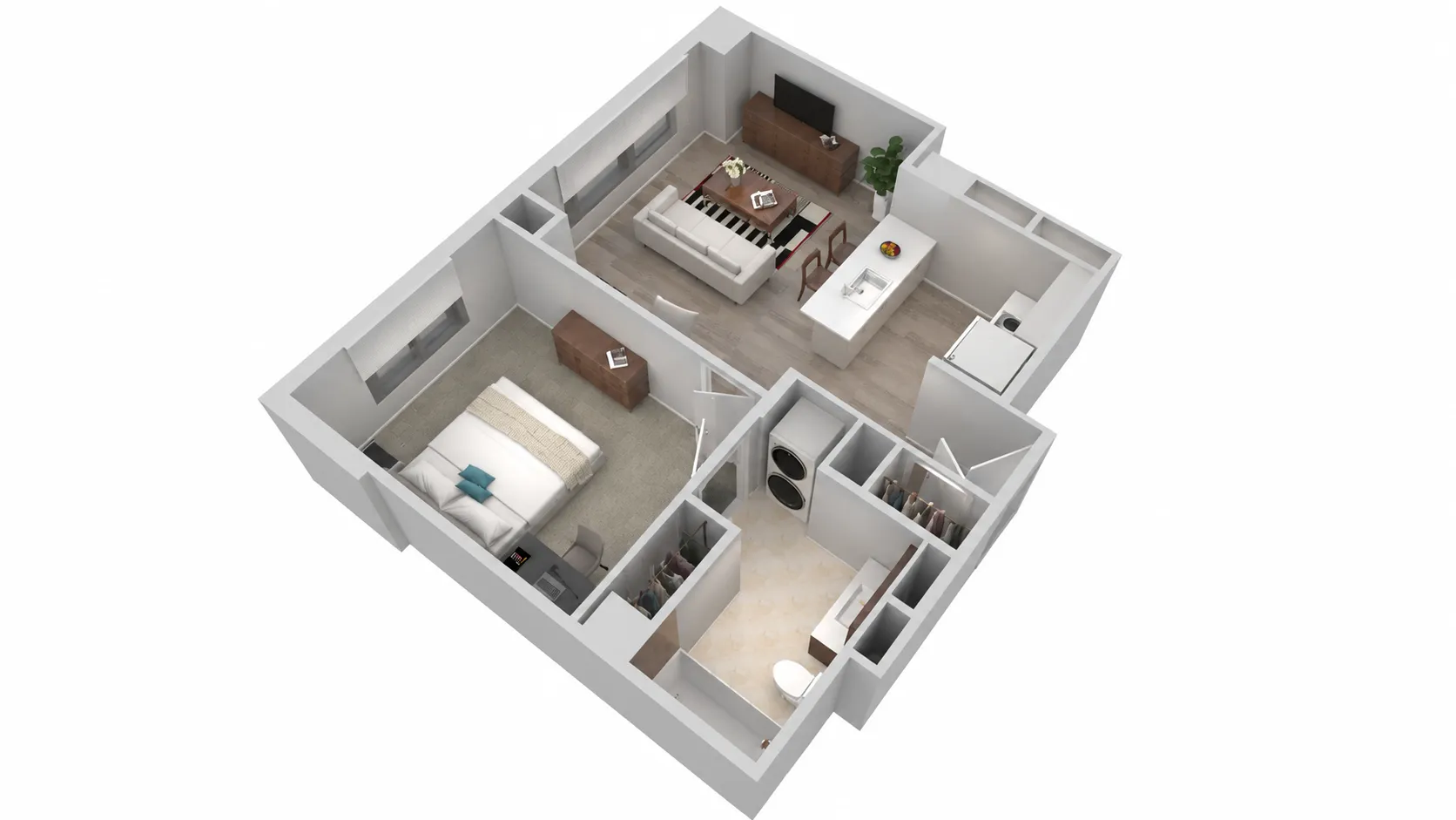 1 Bed floor plan