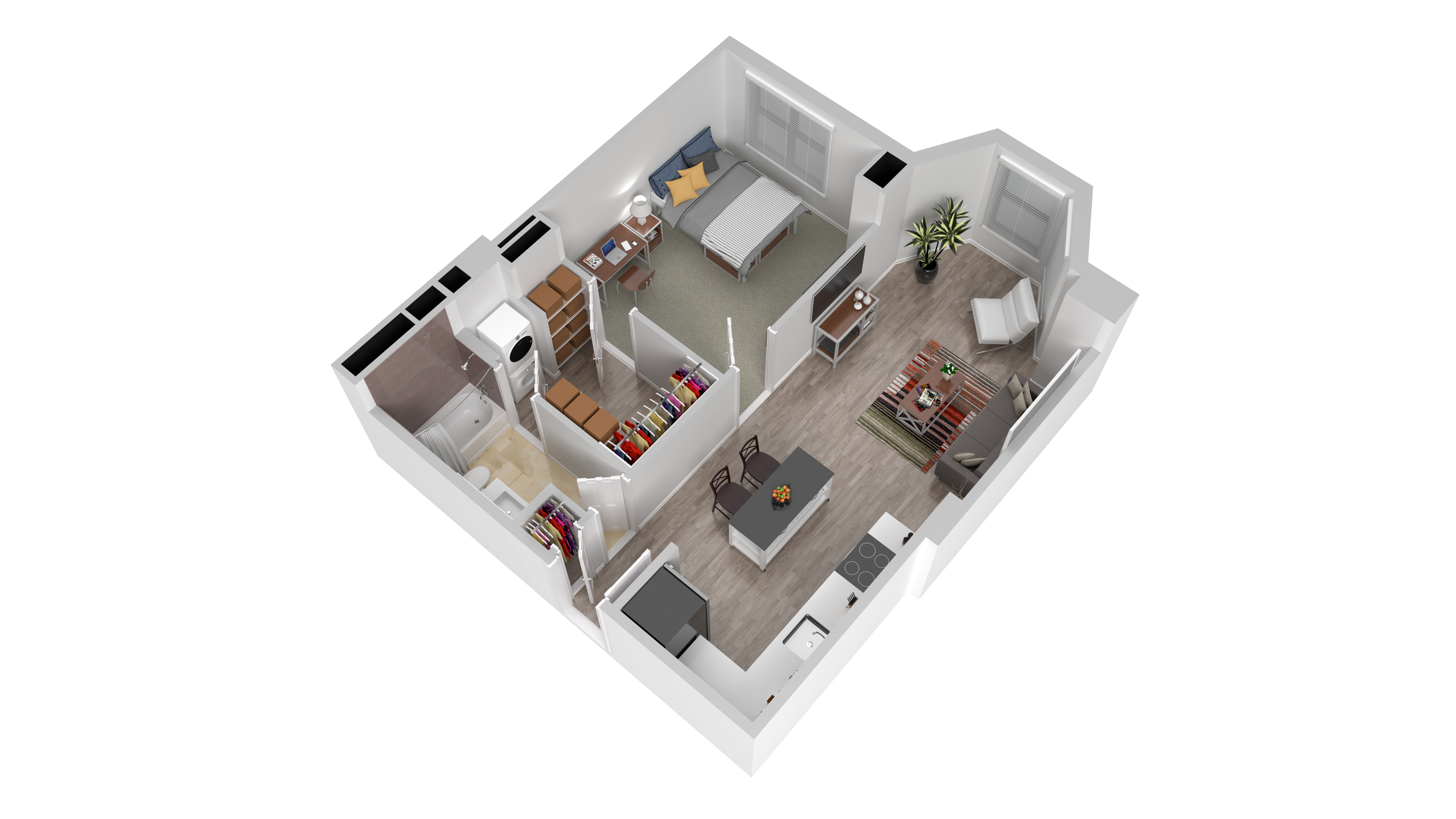1 Bed floor plan