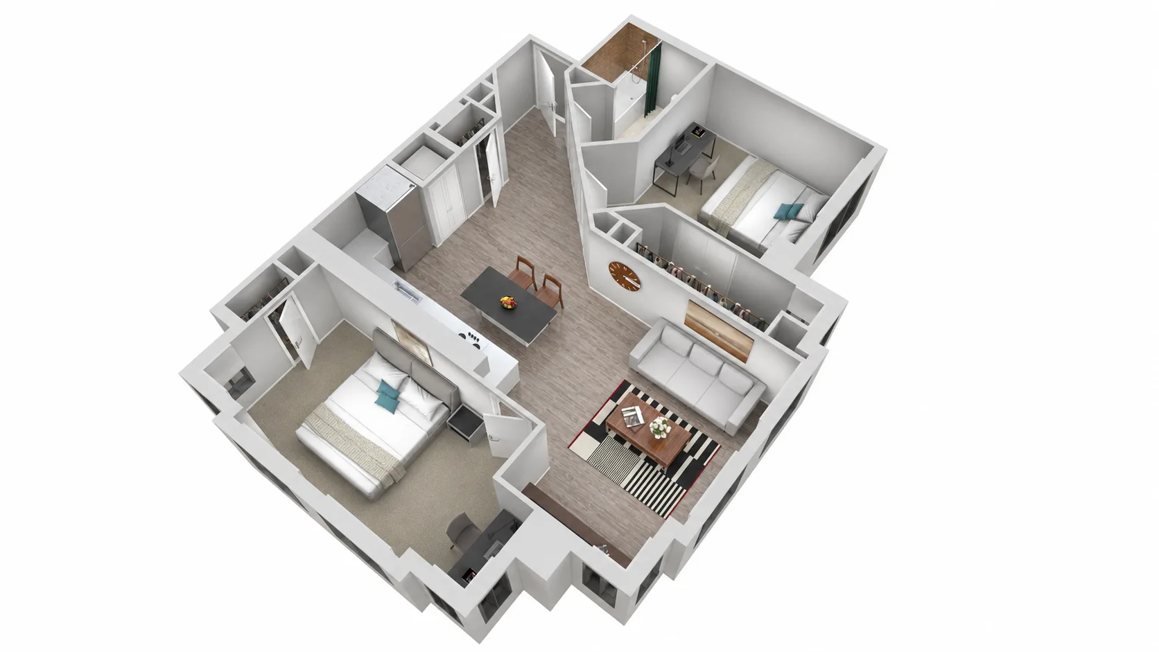 2 Bed floor plan