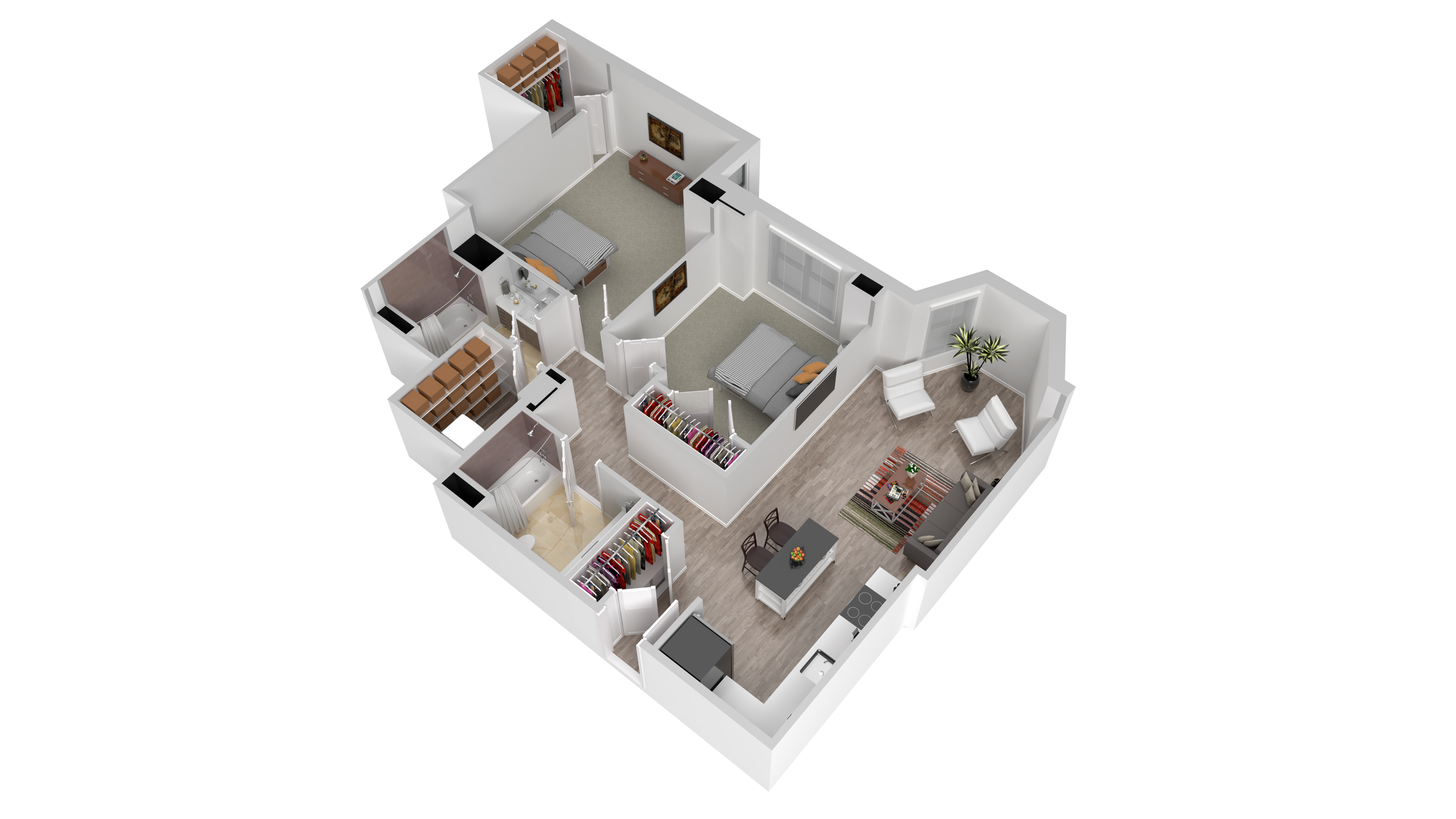 2 Bed floor plan