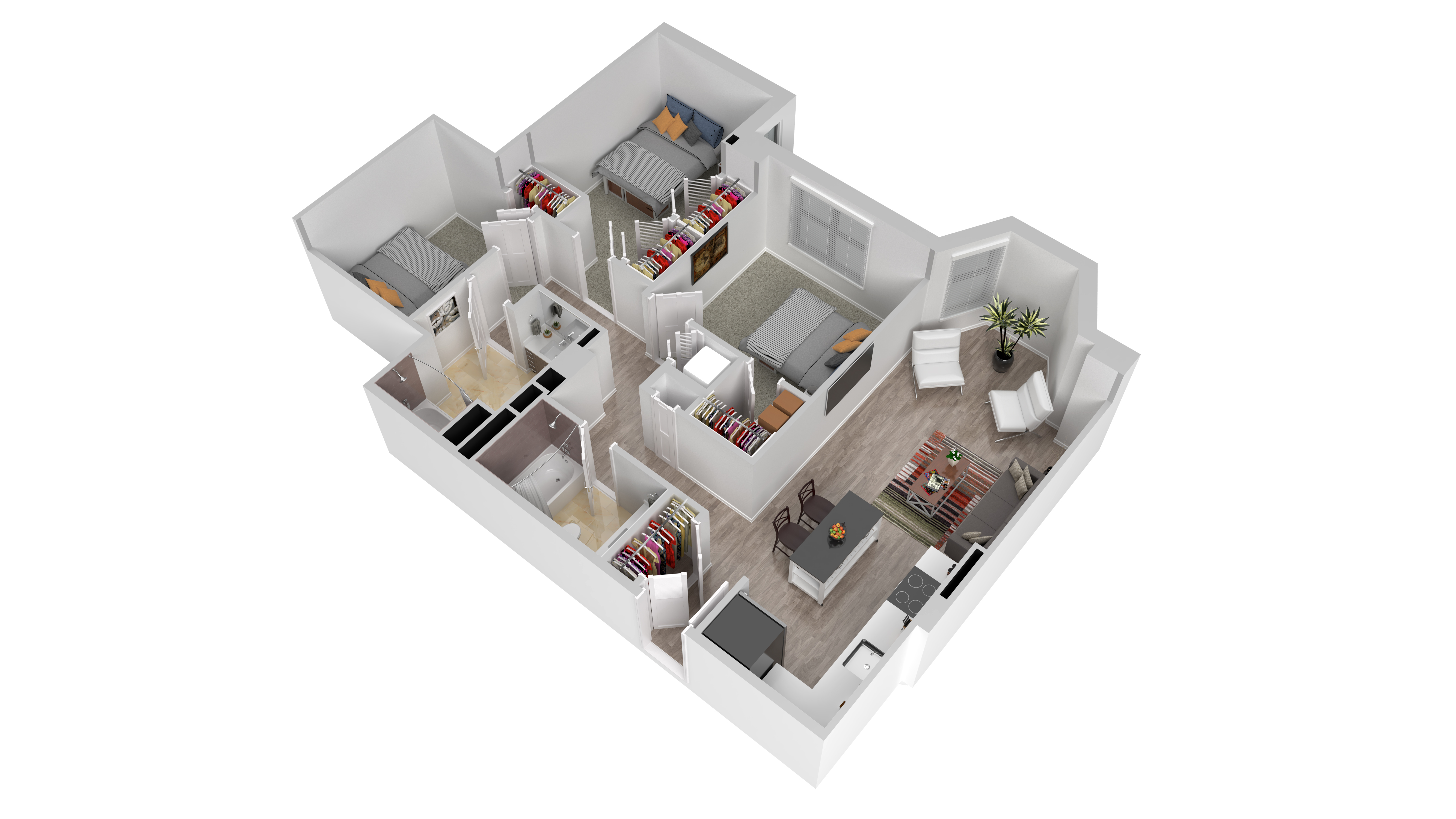 2 Bed floor plan
